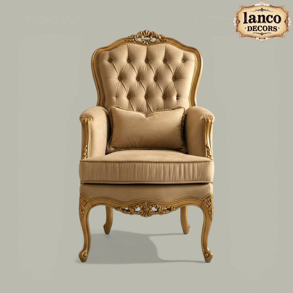 Sarv-e-Nawab Royal Rococo Teakwood Majlis Sofa Suite - Image 4