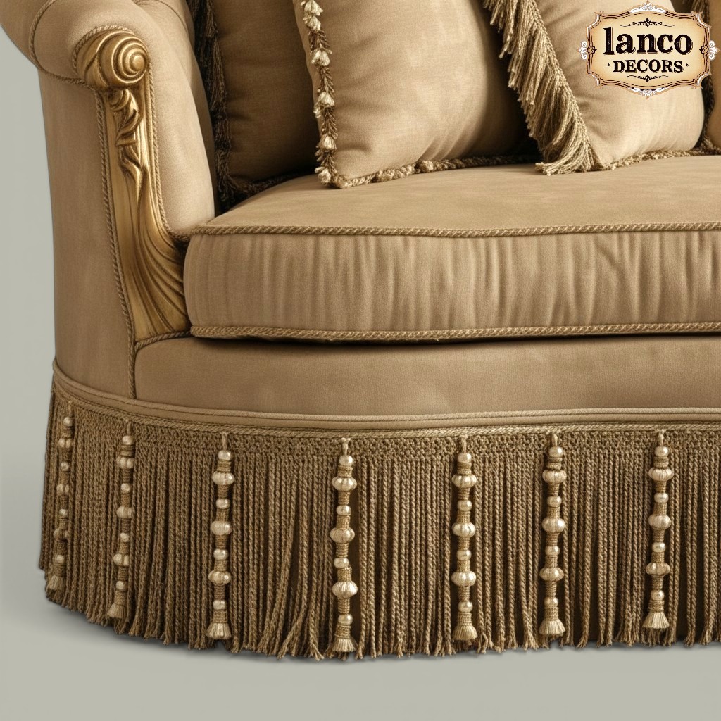 Sarv-e-Nawab Royal Rococo Teakwood Majlis Sofa Suite - Image 5
