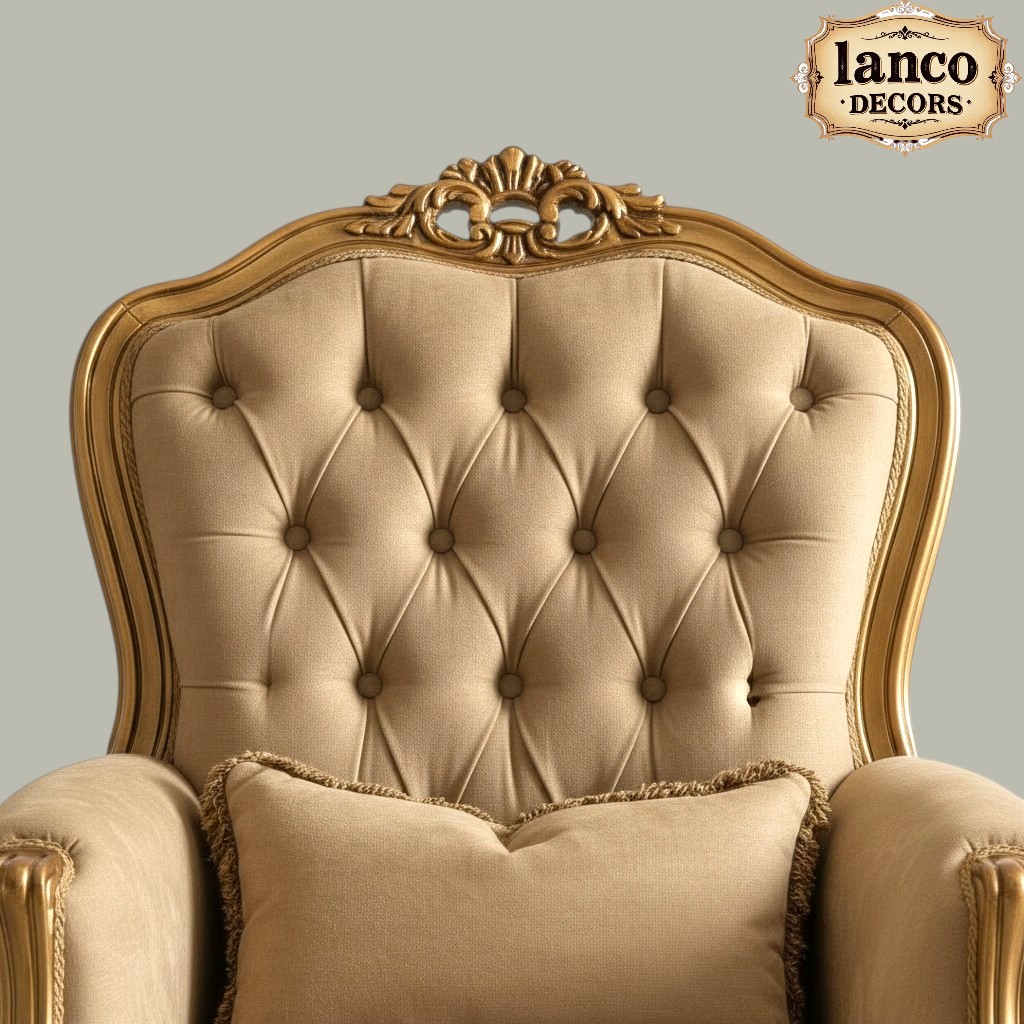 Sarv-e-Nawab Royal Rococo Teakwood Majlis Sofa Suite - Image 3