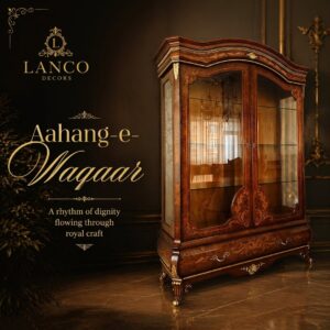 Aahang-e-Waqar – Royal Teakwood Display Cabinet