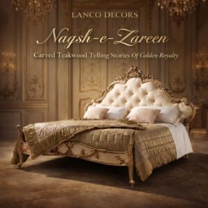 Naqsh-e-Zareen Royal Teakwood Bed