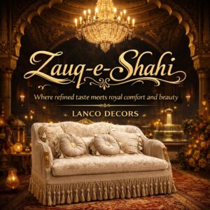 Zauq-e-Shahi Royal Teakwood Sofa