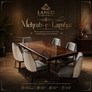 Mehrab-e-Lamhat – Royal Teakwood Dining Collection