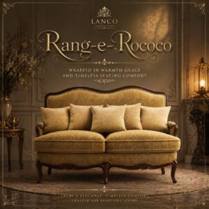 Rang-e-Rococo – Royal Teakwood Sofa