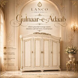 Gulnaar-e-Adaab – Royal Teakwood Wardrobe