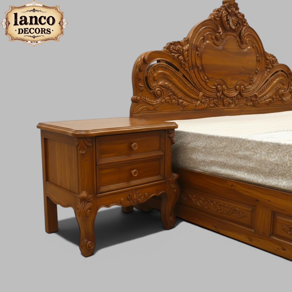 Mehvar-e-Ihtisham Royal Teakwood Bed - Image 2