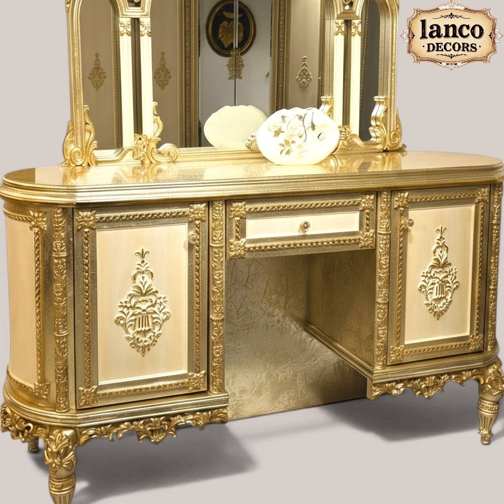 Bazm-e-Shaistagi – Imperial Gold Dressing Console - Image 3