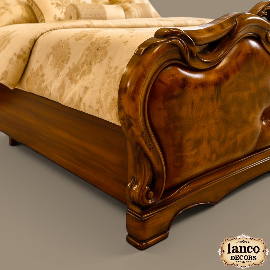 Gulzar-e-Ihtiraam Royal Tufted Teakwood Bed - Image 5