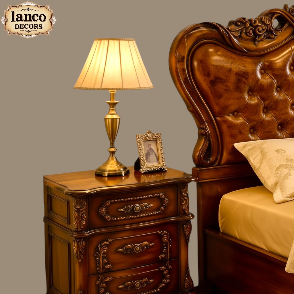 Gulzar-e-Ihtiraam Royal Tufted Teakwood Bed - Image 4
