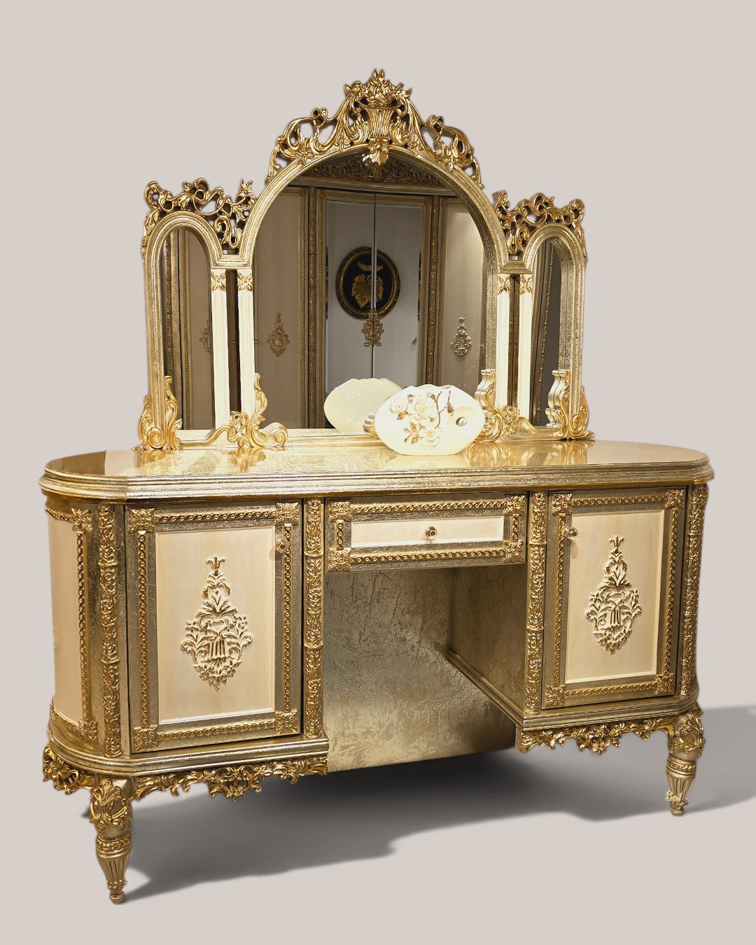 Bazm-e-Shaistagi – Imperial Gold Dressing Console - Image 6