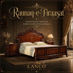 Raunaq-e-Firaasat – Royal Teakwood Bedroom Set