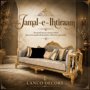 Jamal-e-Ihtiraam – Royal Gold Luxury Sofa