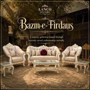Bazm-e-Firdaus – Royal Teakwood Sofa Set