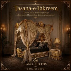 Fasana-e-Takreem – Royal Canopy Teakwood Bed