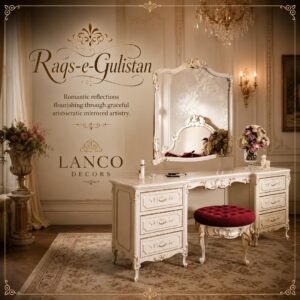 Raqs-e-Gulistan – Royal Mirrored Vanity Console