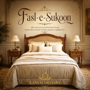 Fasl-e-Sukoon Colonial Teakwood Bed