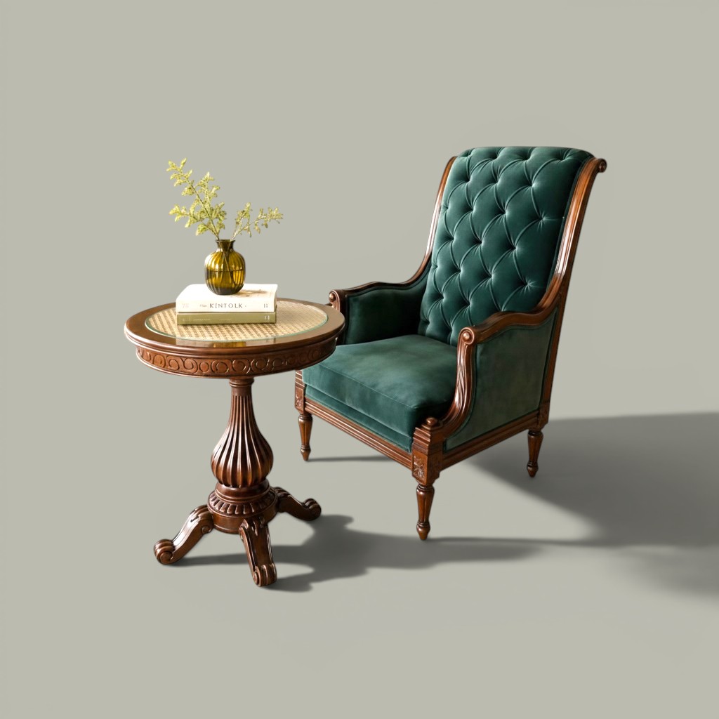 Shaan-e-Qadeem Royal Lounge Chair Set - Image 8
