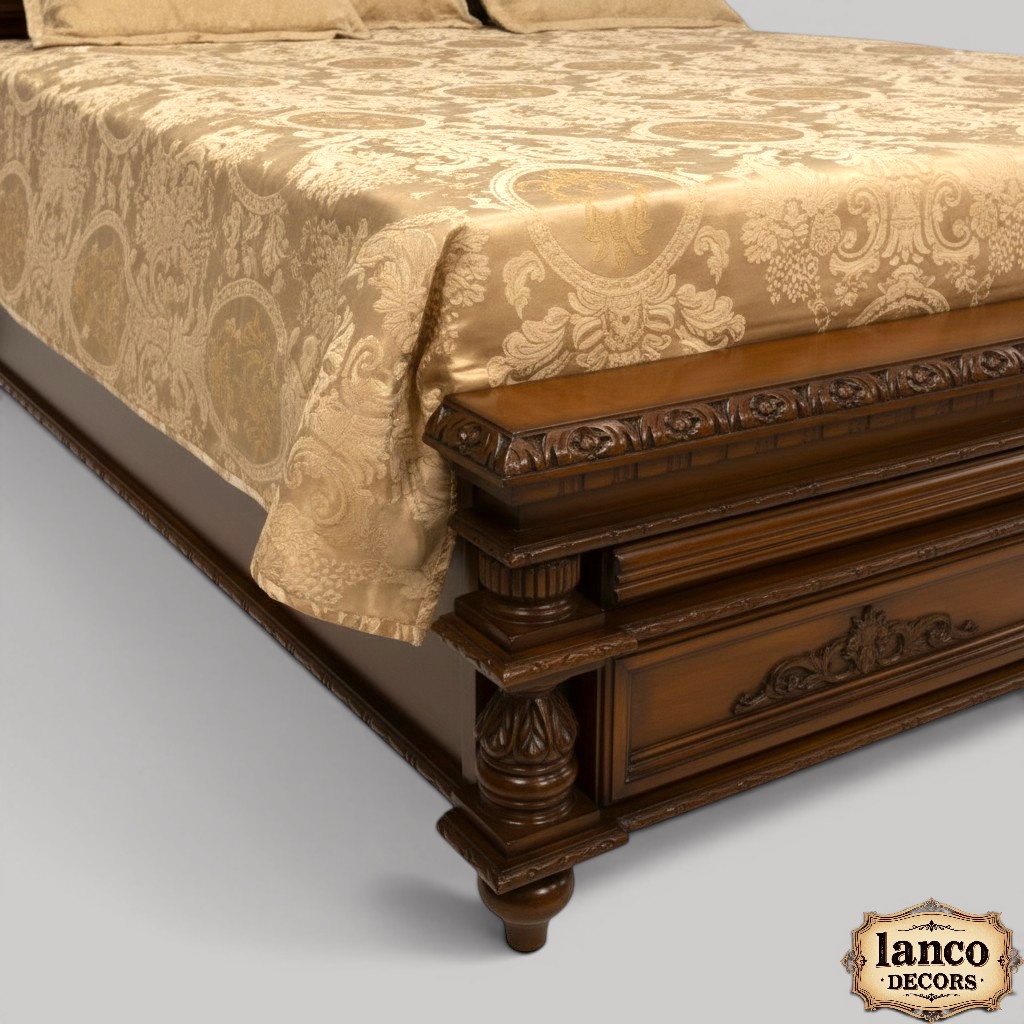 Muraad-e-Qasr Imperial Teakwood Bed - Image 4