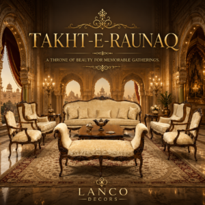 Takht-e-Raunaq – Royal Heritage Teakwood Sofa Collection