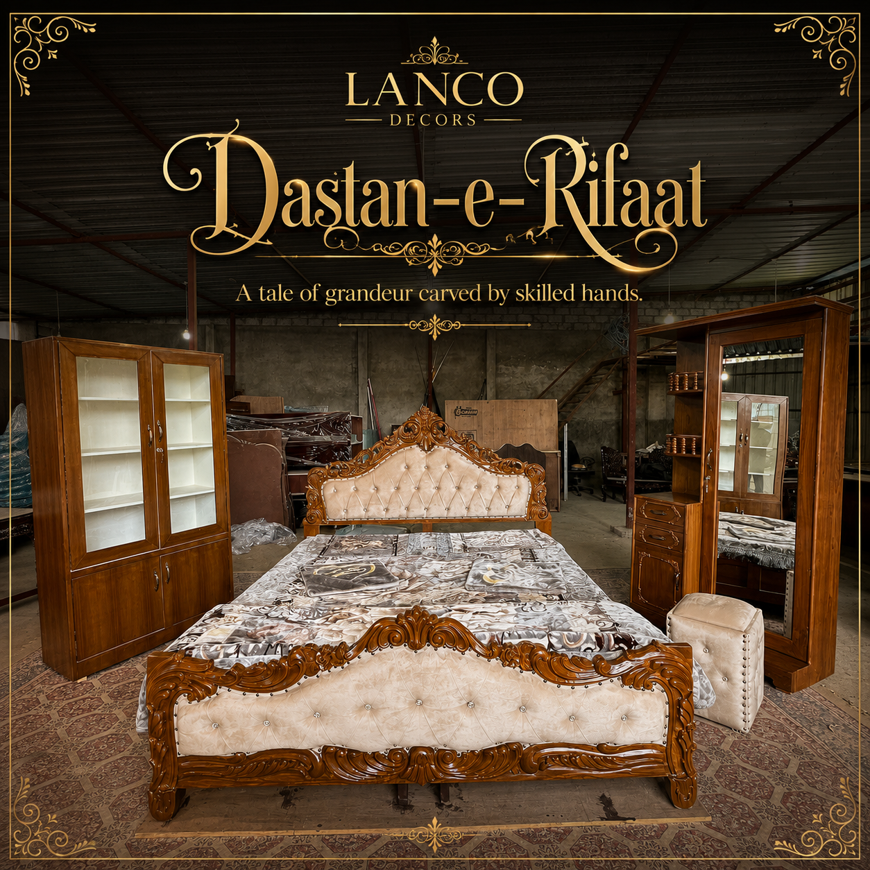 Dastan-e-Rifaat Royal Bedroom Collection