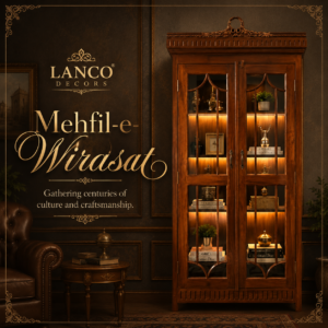 Mehfil-e-Wirasat™ Luxury Teakwood Display Cabinet