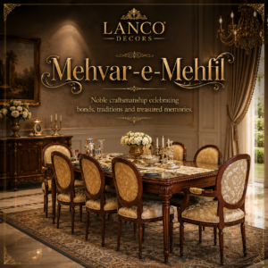 Mehvar-e-Mehfil Royal Teakwood Dining Set