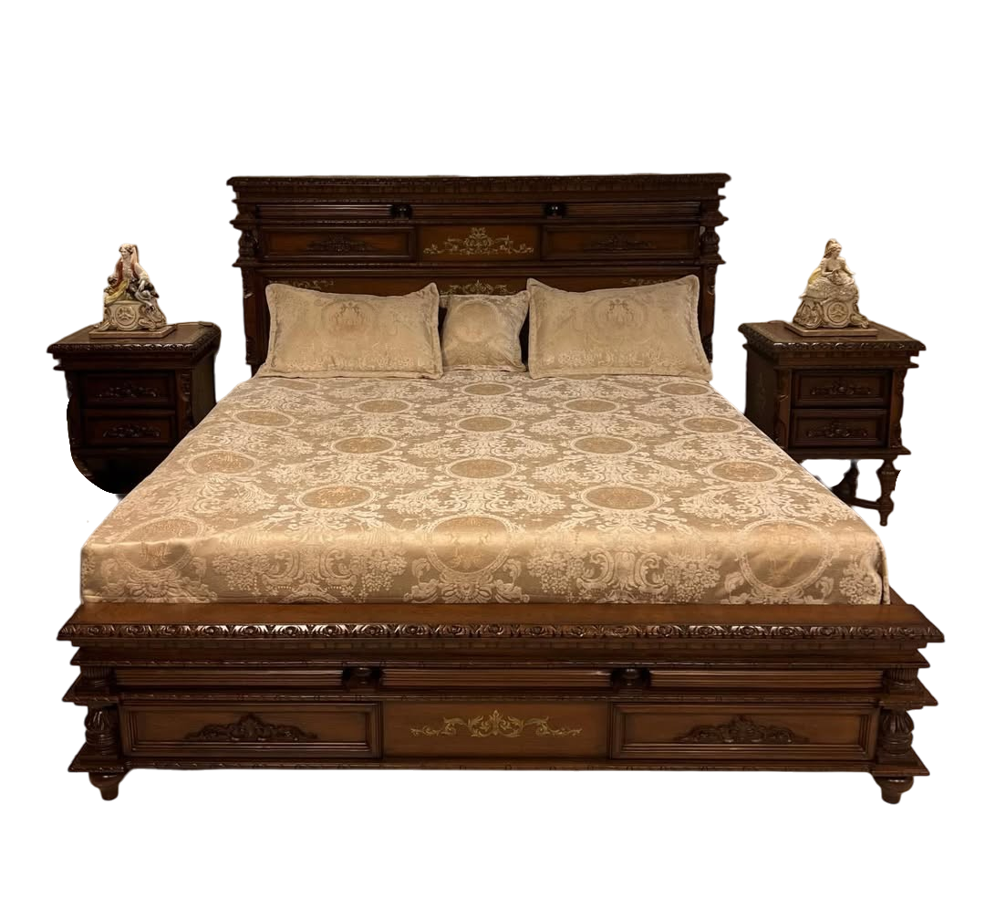 Muraad-e-Qasr Imperial Teakwood Bed - Image 8