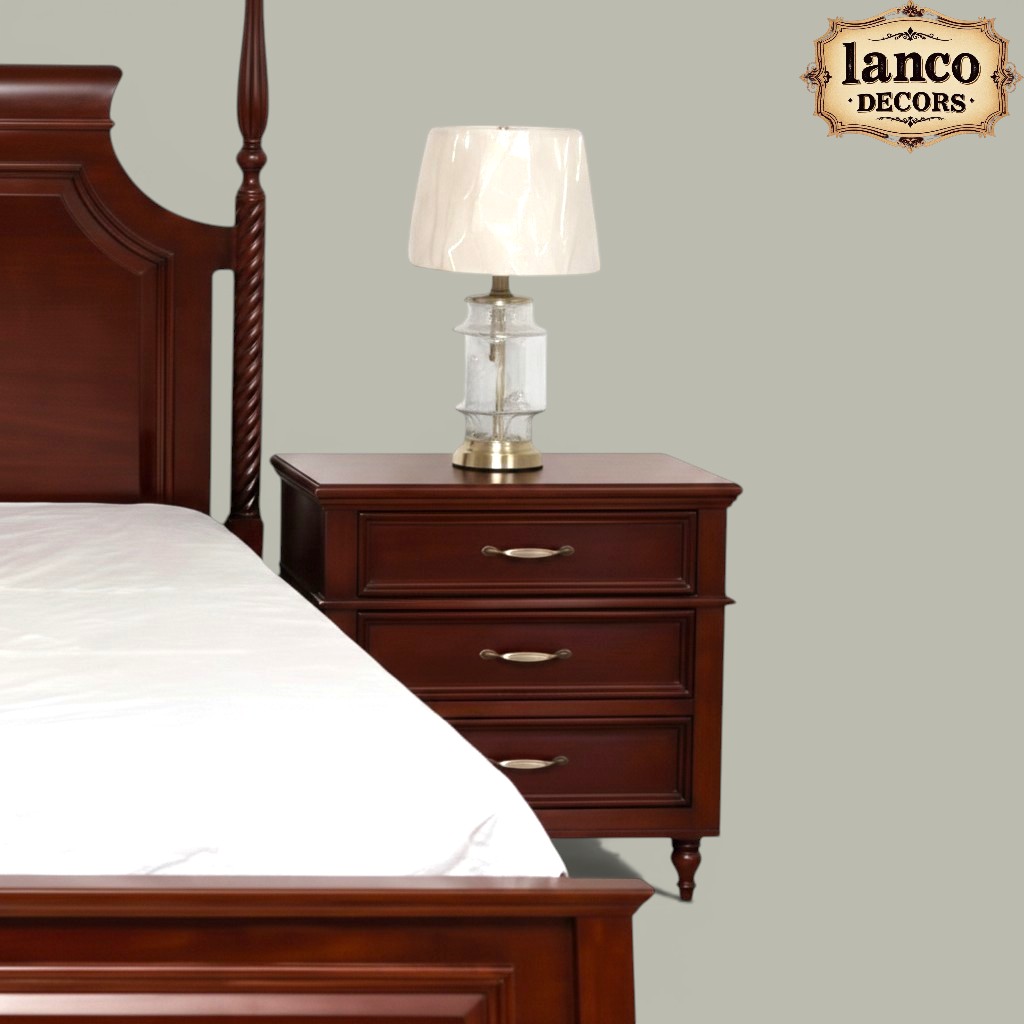 Ruh-e-Viraasat Colonial Heritage Teakwood Bed - Image 4