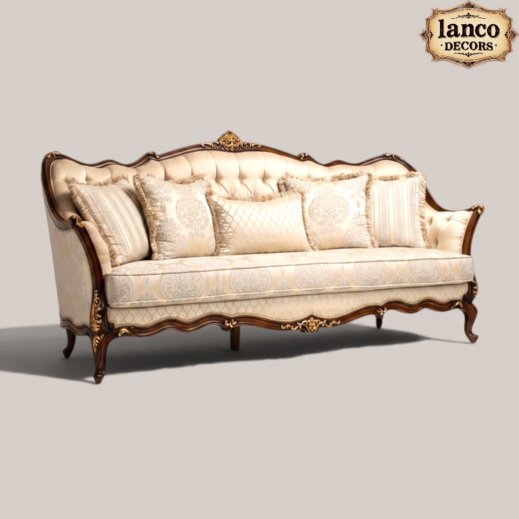 Dilkash-e-Saltanat Royal Teakwood Sofa Set - Image 3