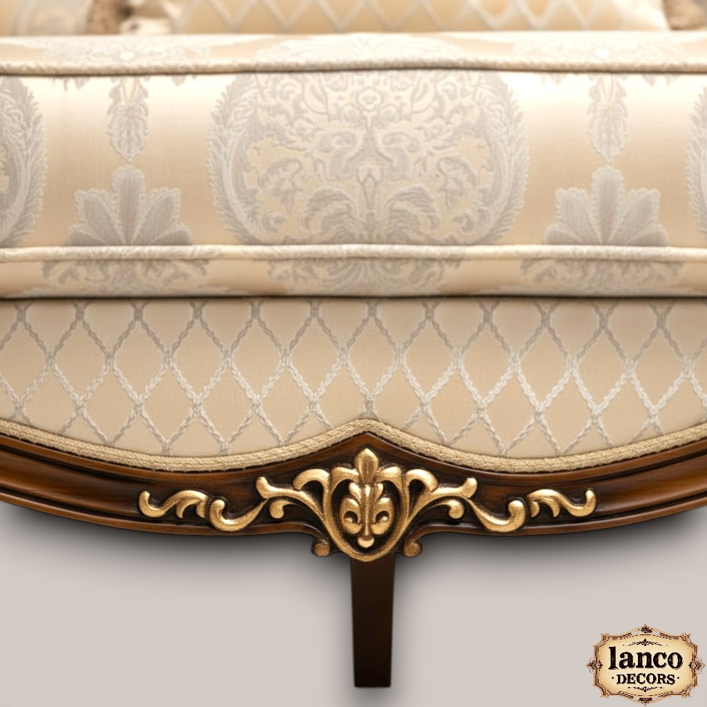 Dilkash-e-Saltanat Royal Teakwood Sofa Set - Image 6