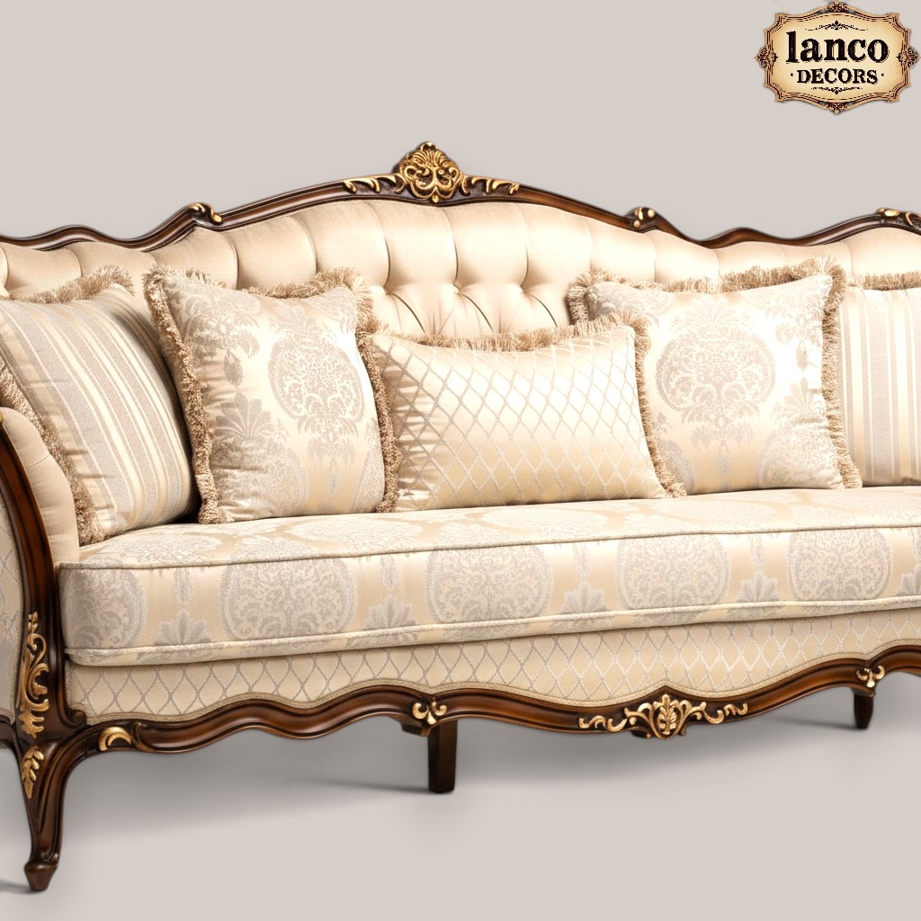 Dilkash-e-Saltanat Royal Teakwood Sofa Set - Image 7