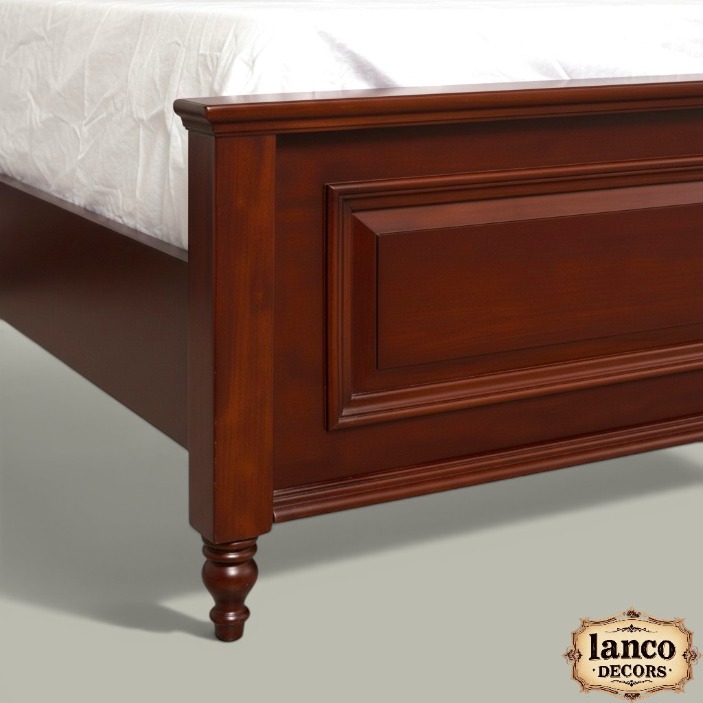 Ruh-e-Viraasat Colonial Heritage Teakwood Bed - Image 7