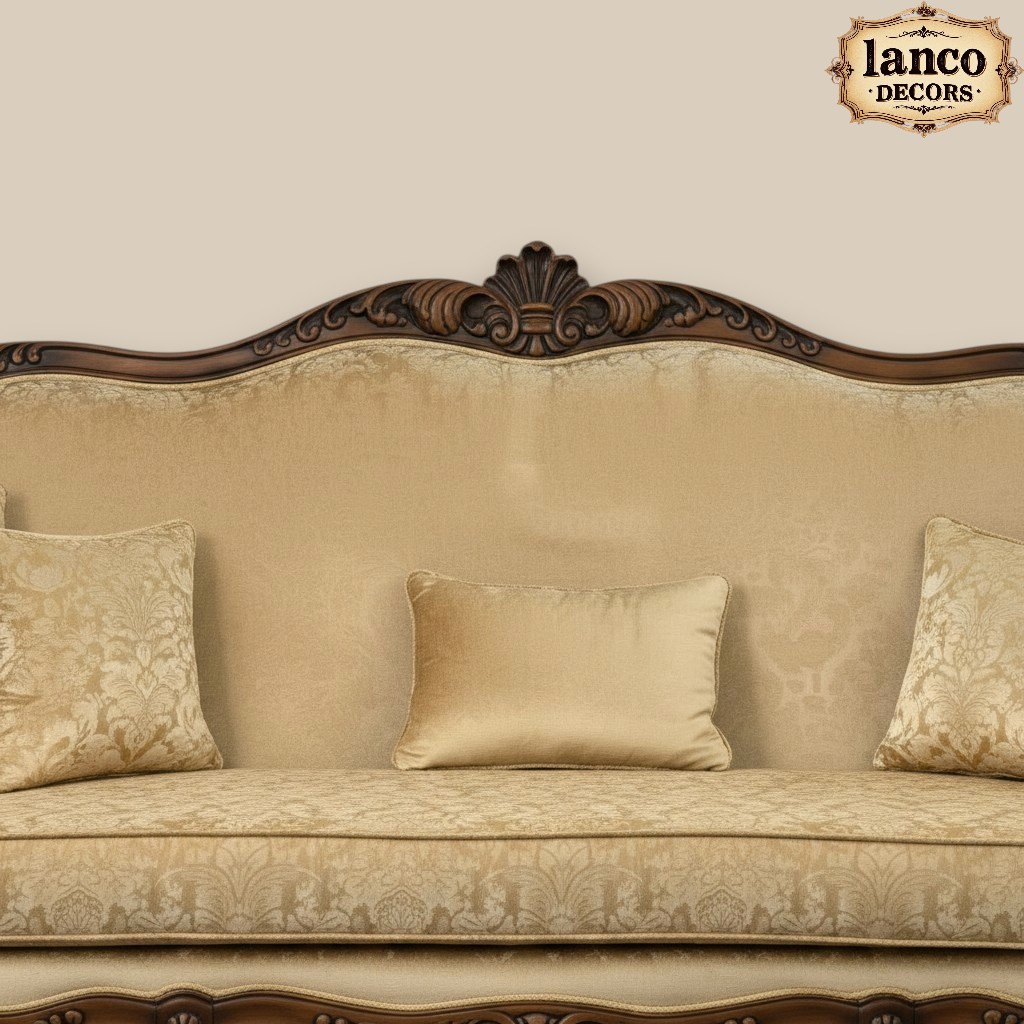 Takht-e-Raunaq – Royal Heritage Teakwood Sofa Set - Image 6