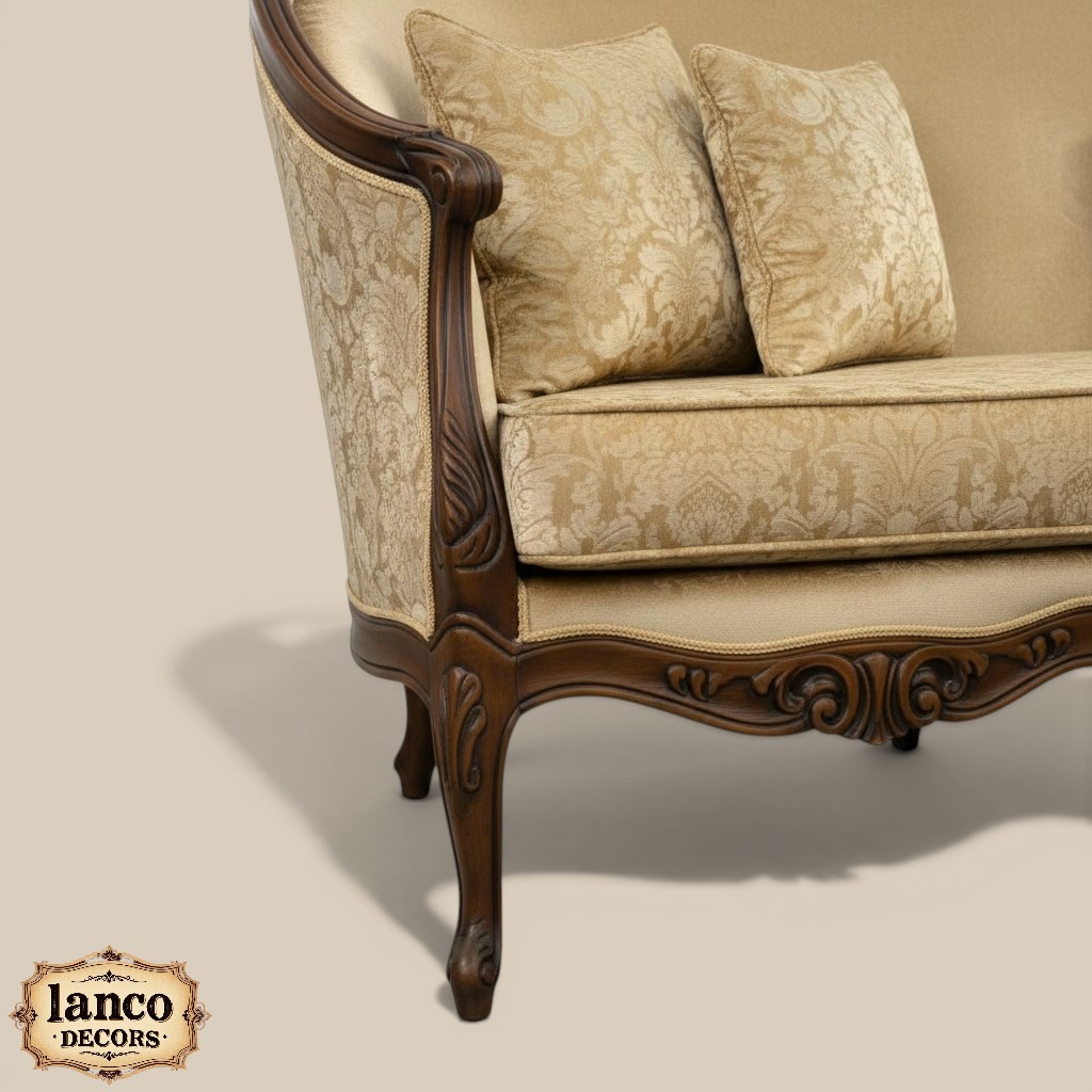 Takht-e-Raunaq – Royal Heritage Teakwood Sofa Set - Image 10