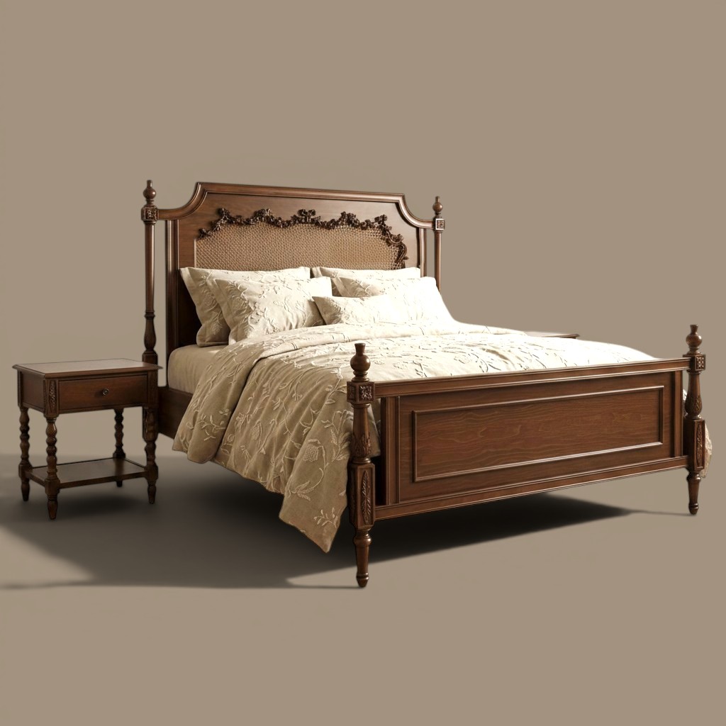 Zauq-e-Wirasat™ Heritage Teakwood Bed - Image 7
