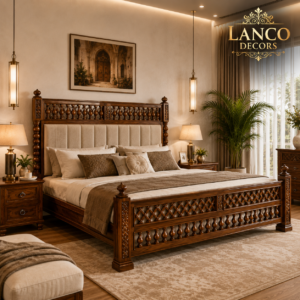 Virasat-e-Sukoon™ Heritage Solid Indian Teakwood Bedroom Set