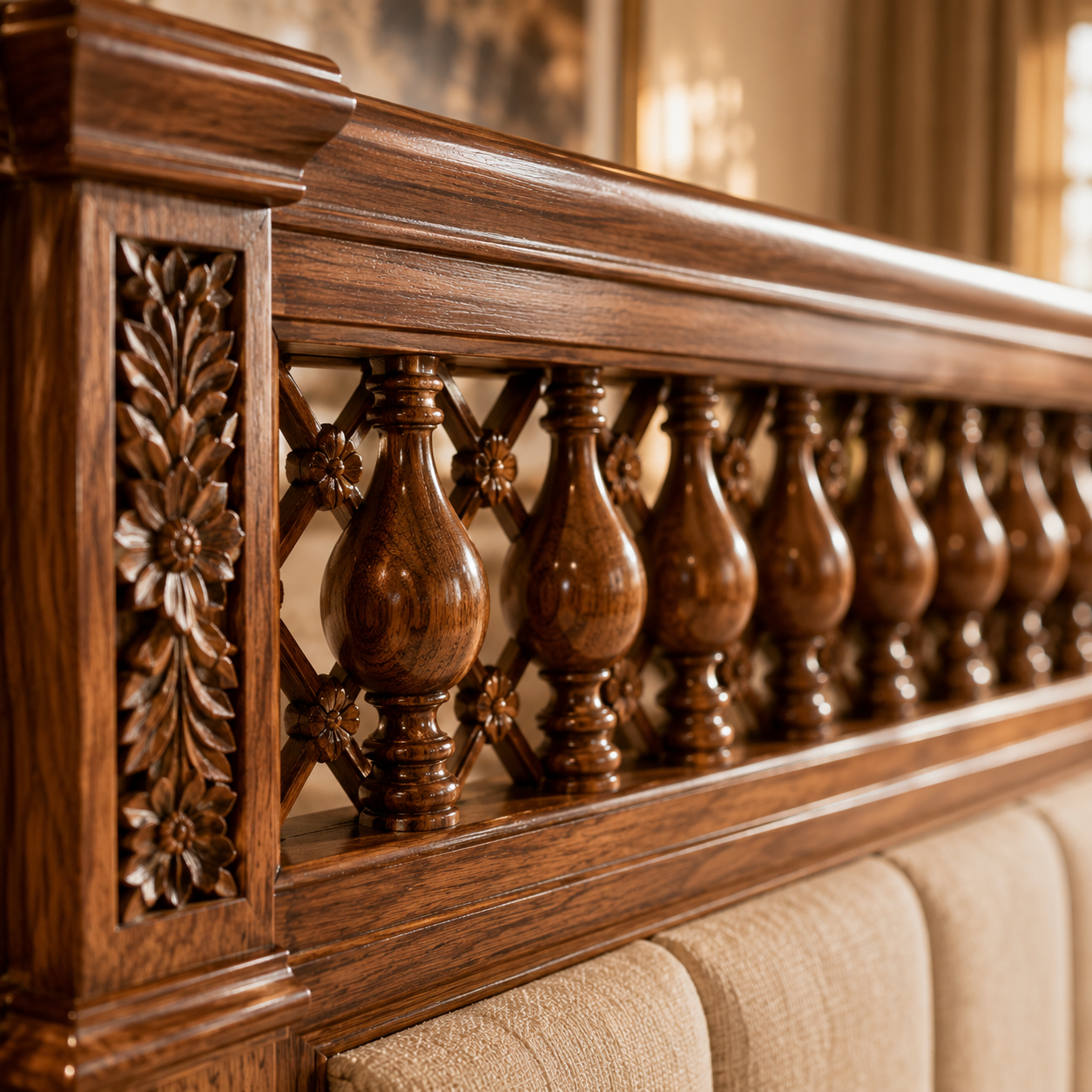 Virasat-e-Sukoon™ Heritage Solid Indian Teakwood Bedroom Set - Image 2