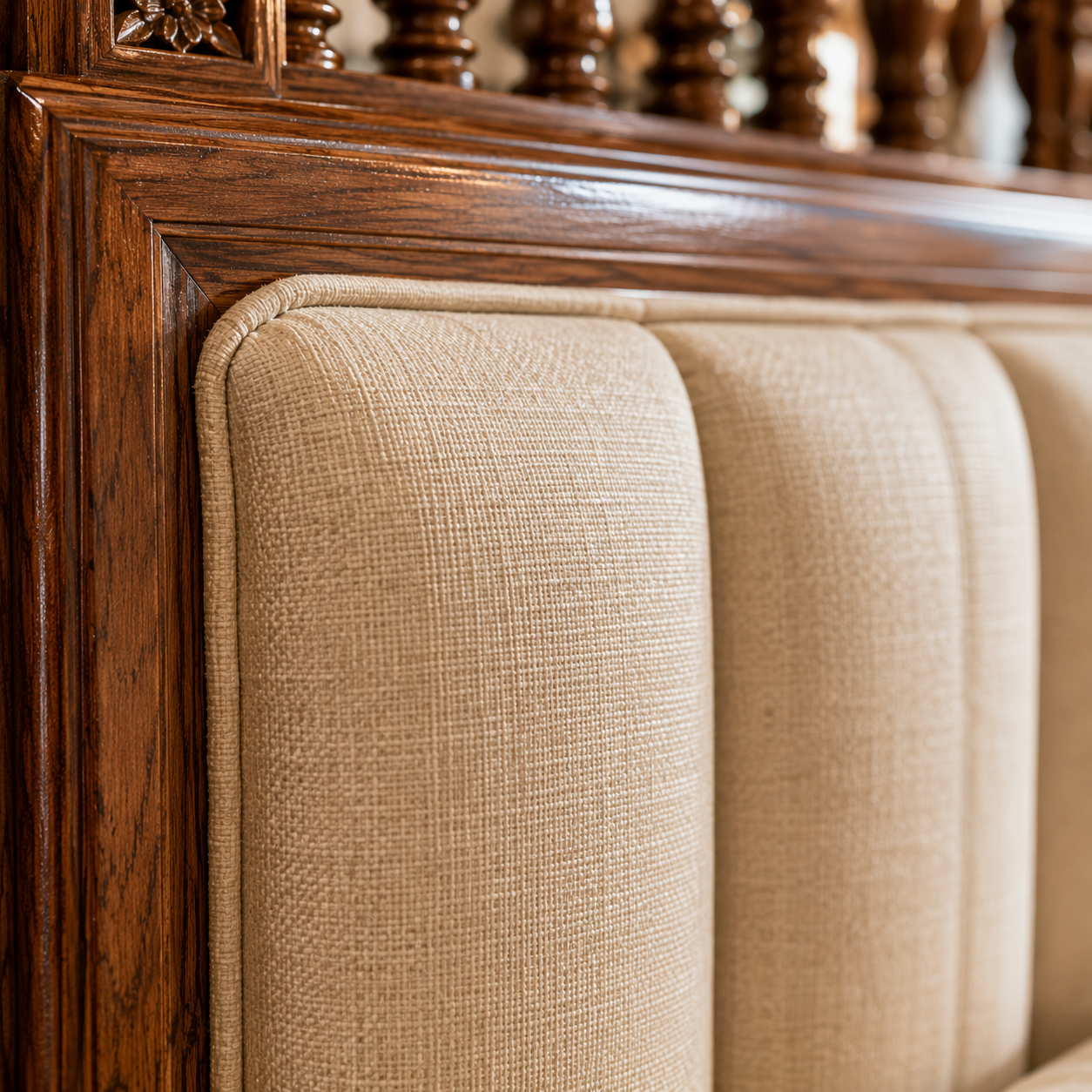 Virasat-e-Sukoon™ Heritage Solid Indian Teakwood Bedroom Set - Image 3