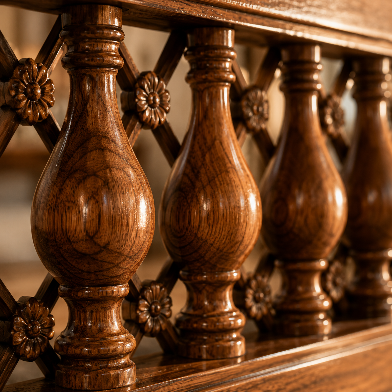 Virasat-e-Sukoon™ Heritage Solid Indian Teakwood Bedroom Set - Image 4
