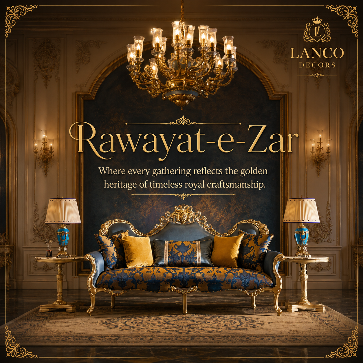 Rawayat-e-Zar™ Royal Luxury Sofa