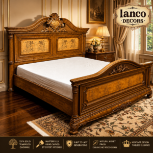 Colonial Victorian Solid Teakwood Heritage Bedroom Set