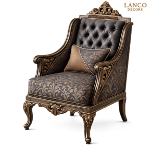 Noir Héritage™ French Bergère Lounge Chair