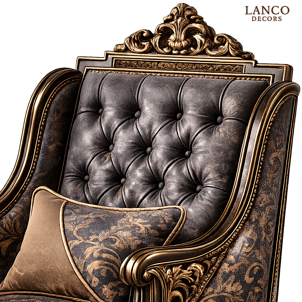 Noir Héritage™ French Bergère Lounge Chair - Image 2