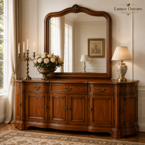 Maison Élégance™ French Buffet Sideboard with Mirror