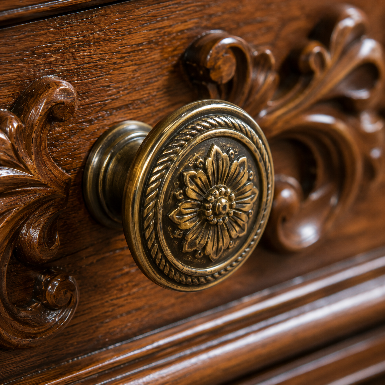 Regalia Royale™ Colonial Victorian Dressing Table - Image 7