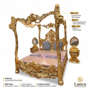 Shahi Zareen Palace Four-Poster Bed