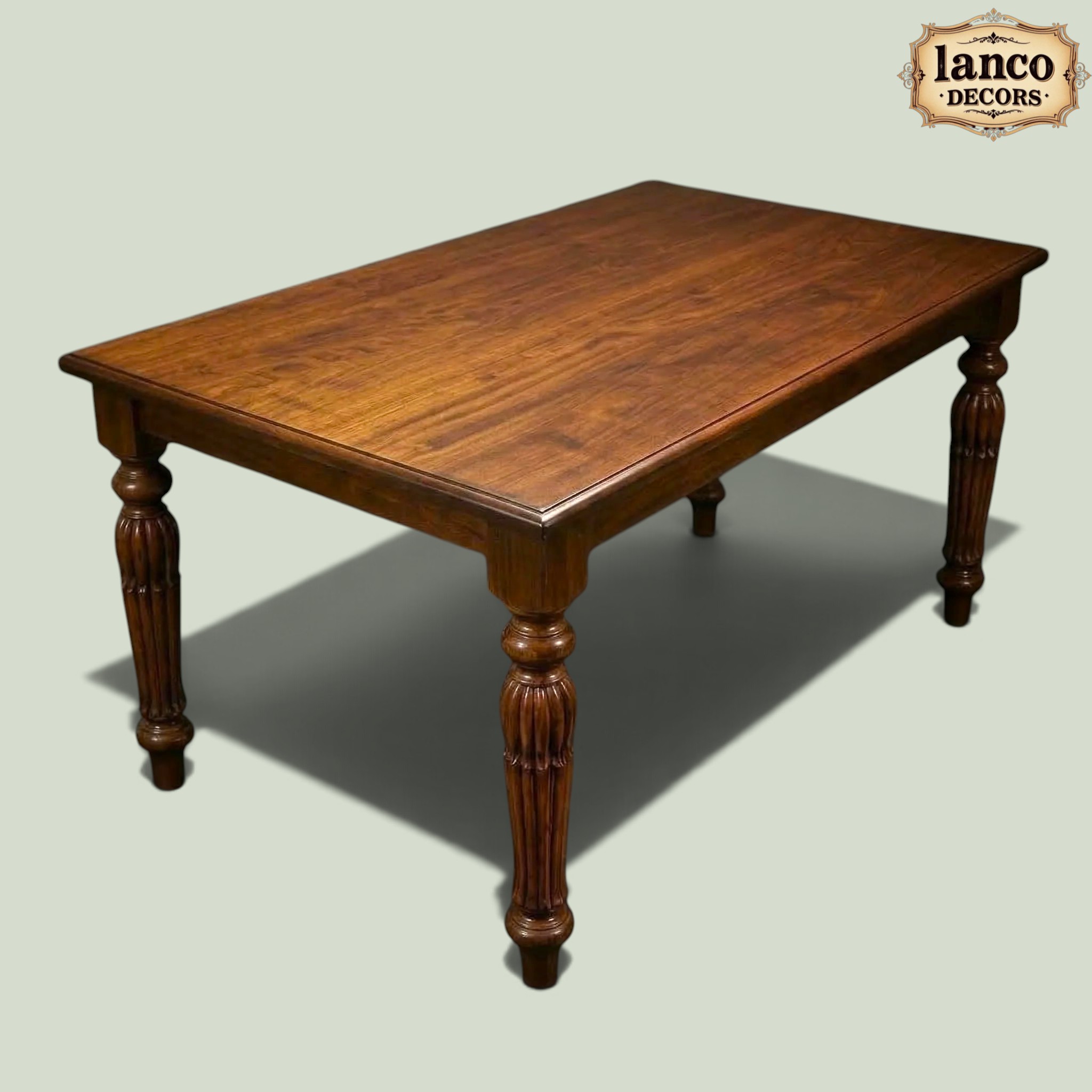 Saaz-e-Meeras – Handcrafted Teakwood Cane Dining Set - Image 3