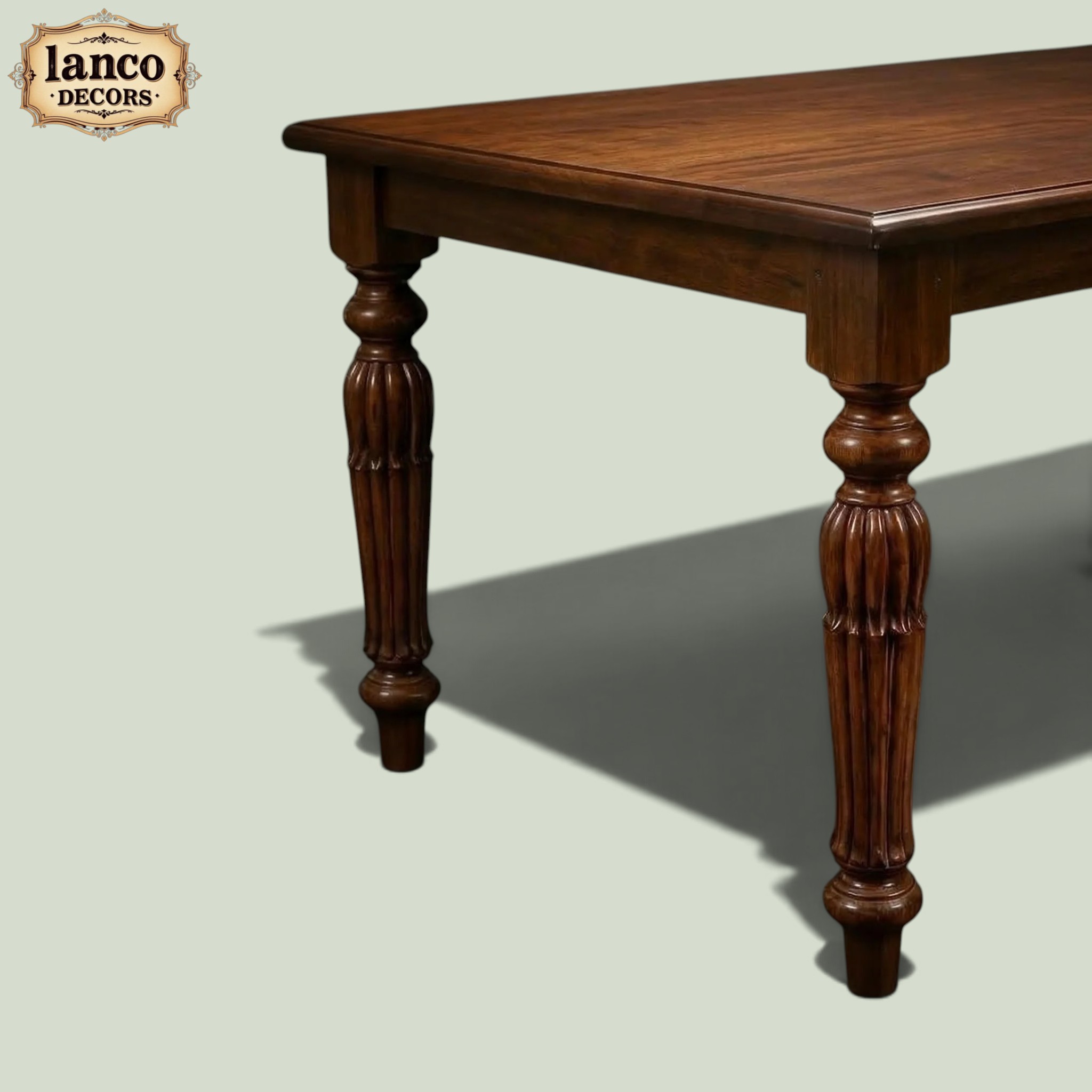 Saaz-e-Meeras – Handcrafted Teakwood Cane Dining Set - Image 4