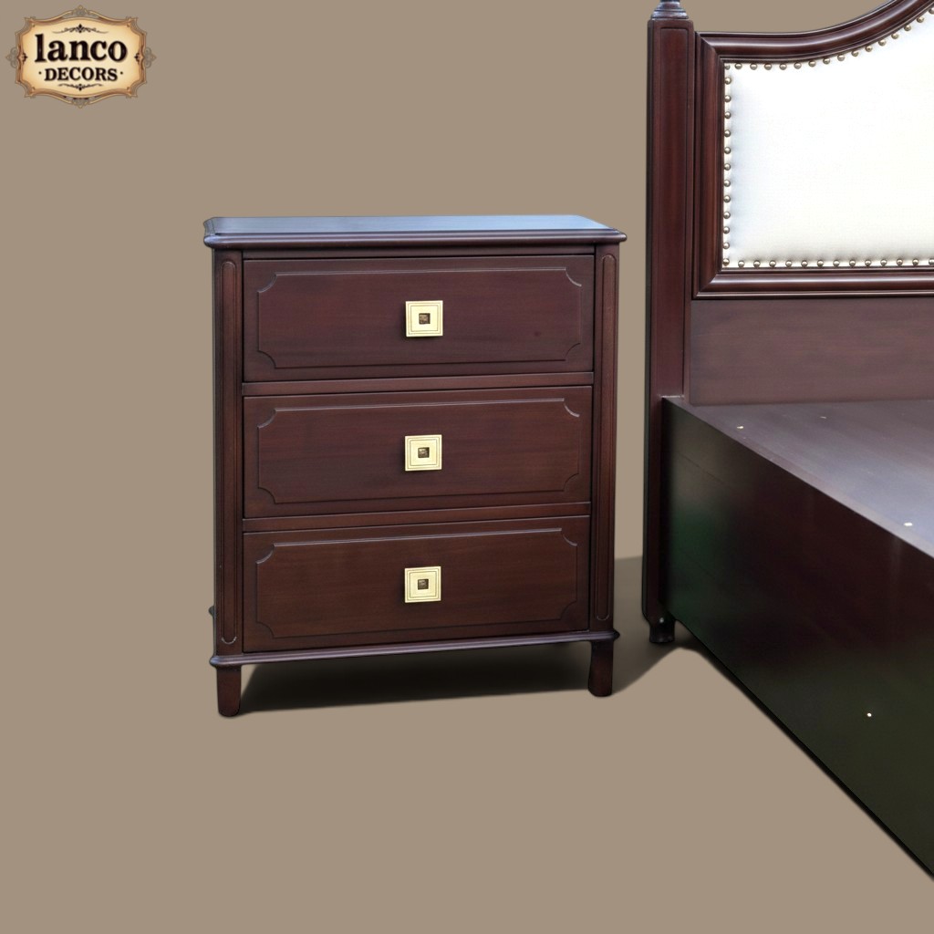 Shaan-e-Manzil – Classic Teakwood Upholstered Bed - Image 6