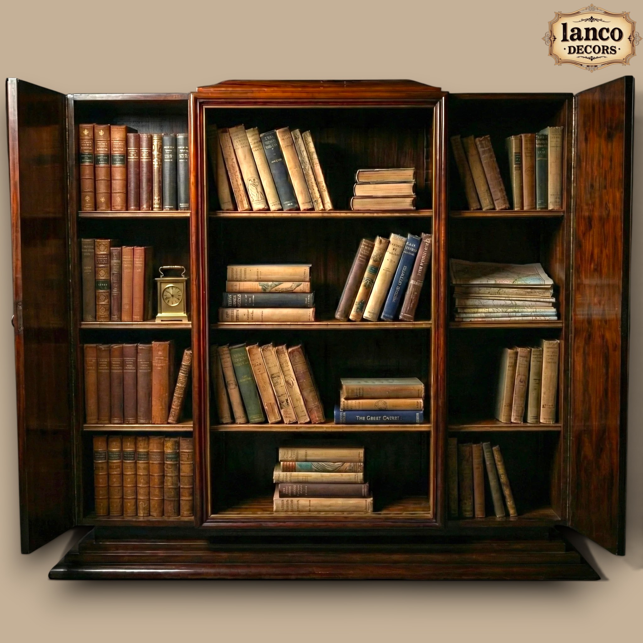 Kitaab-e-Zamana – Heritage Teakwood Book Cabinet - Image 3